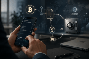 bitcoin como garantia empréstimo com bitcoin crédito com criptomoedas como funciona LTV cripto Brasil