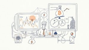 contratos futuros de criptomoedas, futuros de Bitcoin, alavancagem em criptomoedas, mercado futuro cripto, riscos do trade alavancado, derivativos de Bitcoin