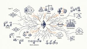 roadmap do Ethereum, atualizações do Ethereum, futuro do Ethereum, Glamsterdam, Hegota, escalabilidade do Ethereum, Layer 2 Ethereum, staking ETH, hard forks Ethereum, evolução da blockchain Ether