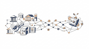 tokenização da economia com a união de redes blockchain, contratos inteligentes e o sistema financeiro dos bancos centrais globais