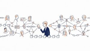 Identidade descentralizada em blockchain com credenciais verificáveis, DID, identidade digital Web3 e verificação segura de dados