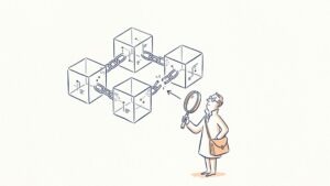 Oráculo blockchain conectando smart contracts, dados off-chain, Chainlink, DeFi, tokenização de ativos e blockchain ao mundo real