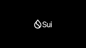 preço do token SUI e logotipo da rede Sui em tela de computador
