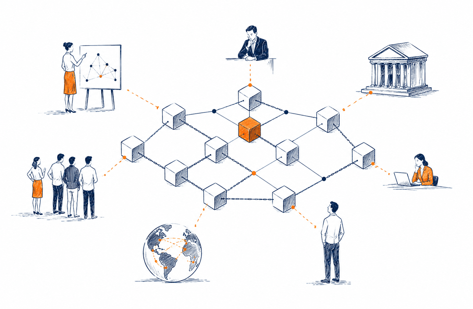 Quem decide para que serve uma blockchain?