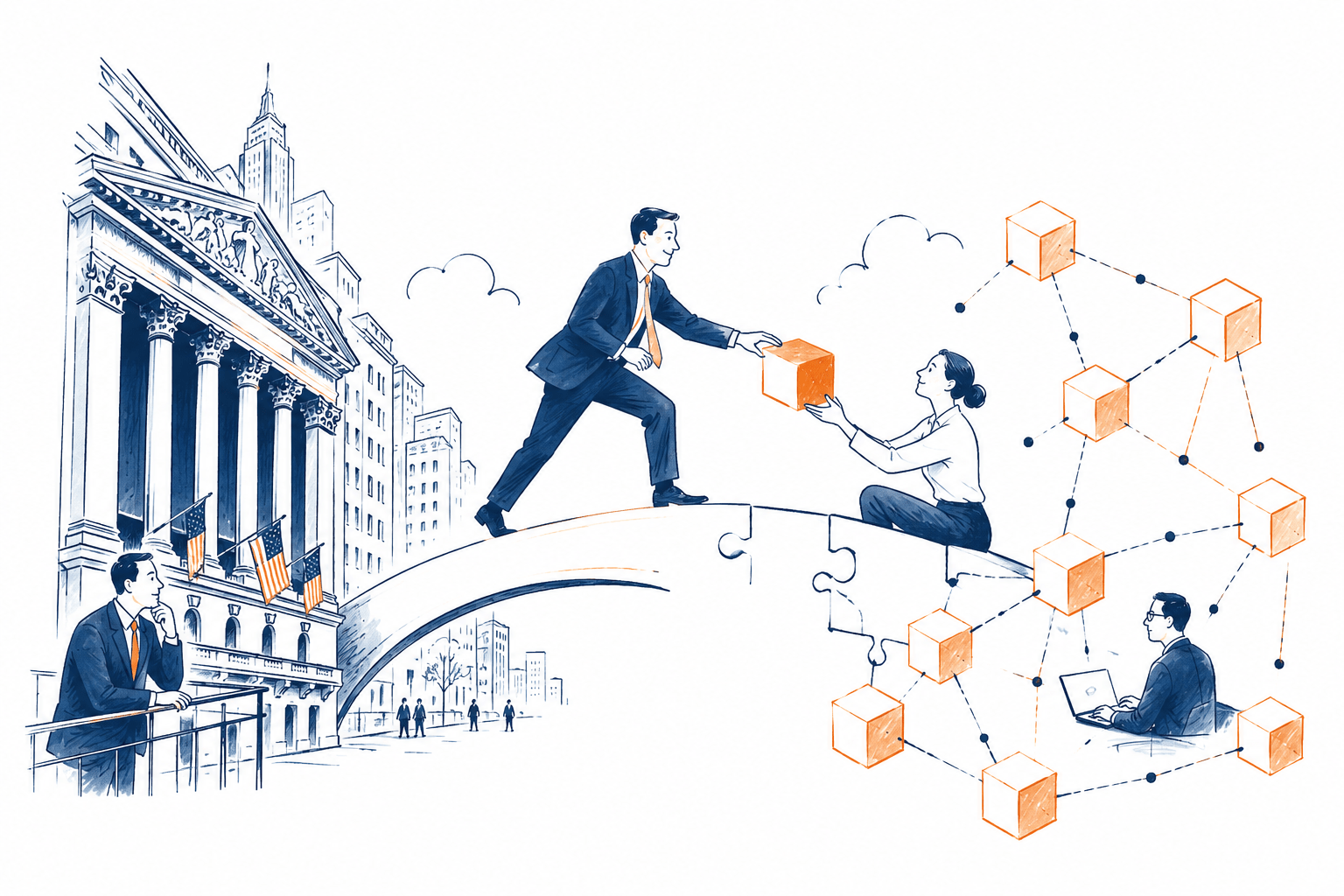 Wall Street não quer substituir a blockchain. Quer incorporá-la