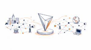 arquitetura sem intermediários da rede Tron (TRX) e a proposta de uma internet descentralizada, Token TRX, internet descentralizada, Delegated Proof-of-Stake (DPoS), contratos inteligentes, Tron DAO