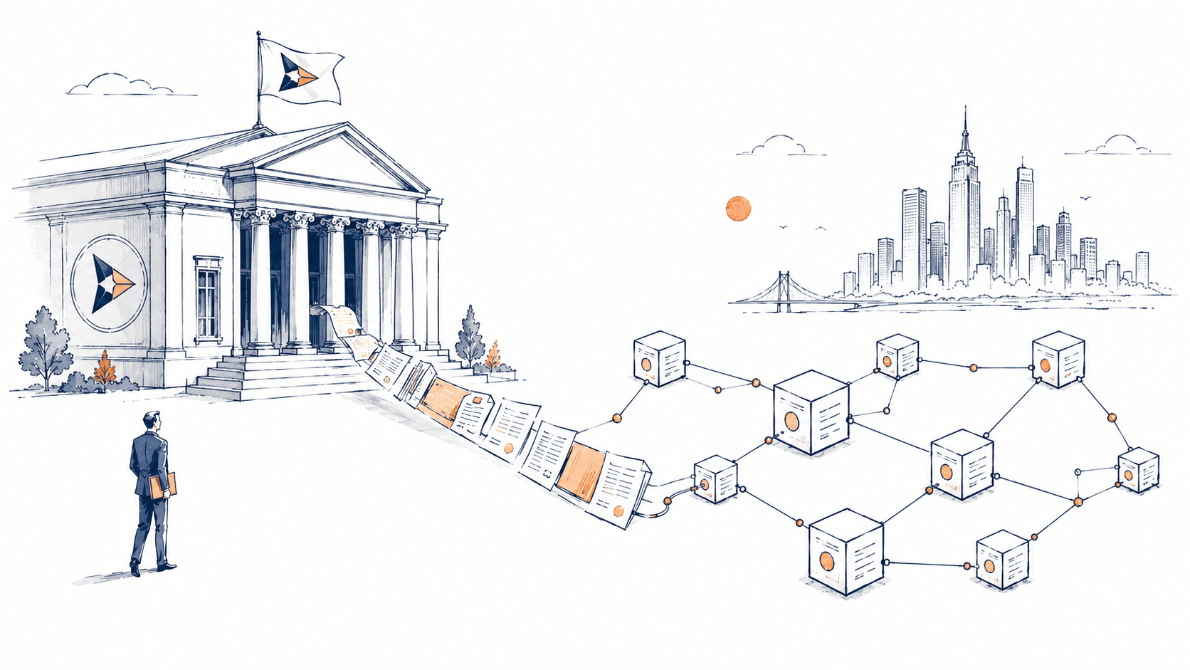 O BNY está levando para a blockchain algo mais importante do que os fundos: seus registros de propriedade