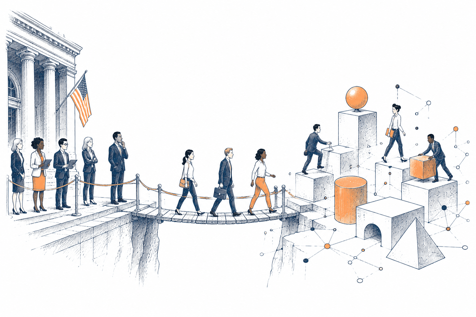 Wall Street não está escolhendo os maiores projetos do mercado cripto, está escolhendo os mais preparados.