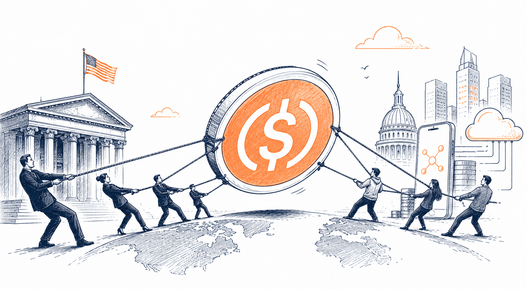 A disputa pelas stablecoins deixou de ser uma batalha entre criptomoedas