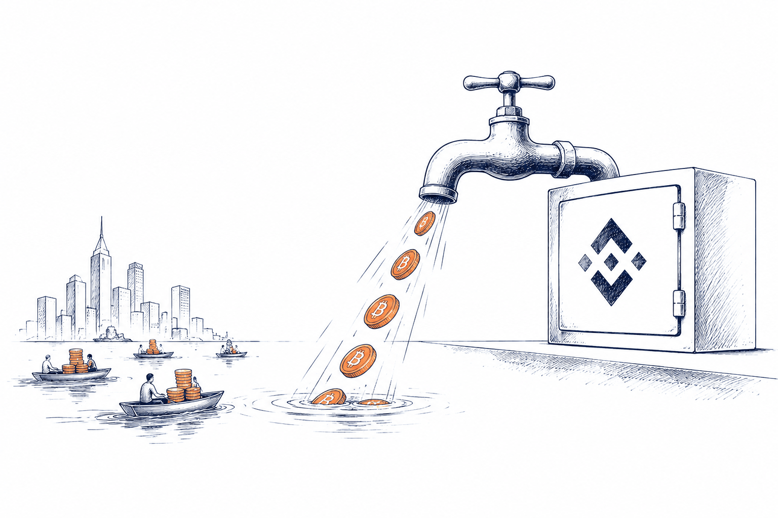 Por que bilhões estão deixando a Binance sem provocar pânico no mercado