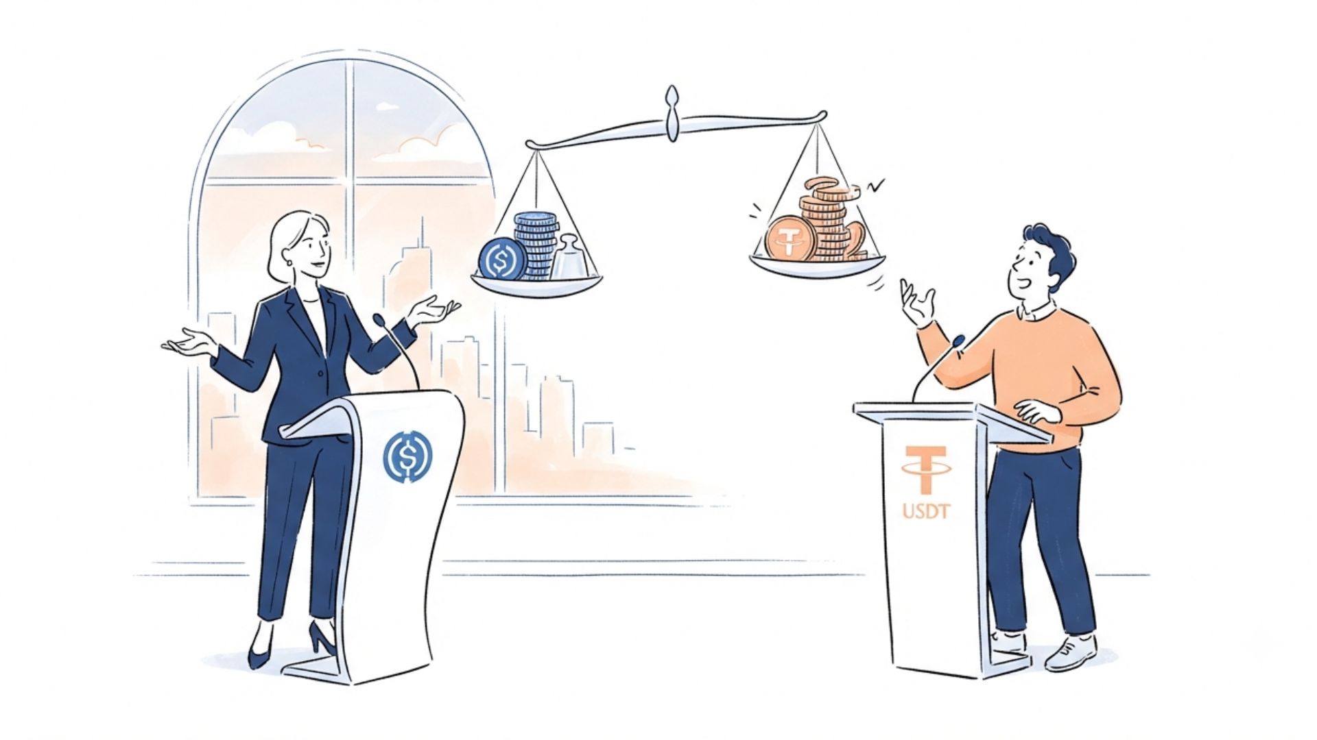 Qual é a diferença entre USDT e USDC e quando cada stablecoin faz mais sentido
