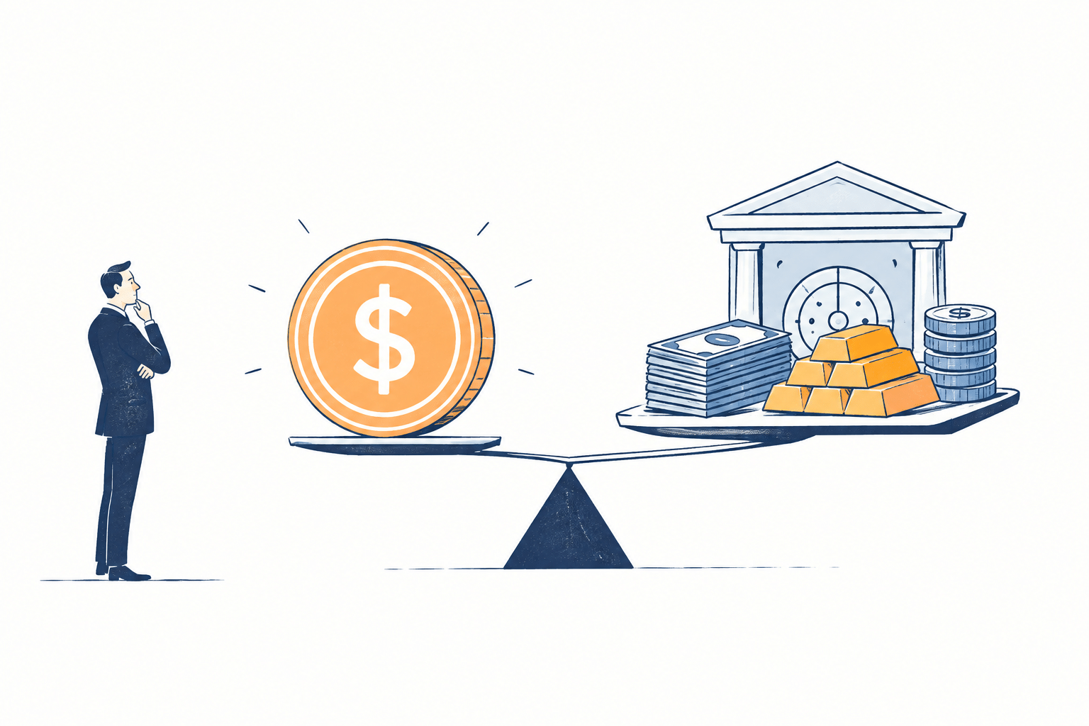 Reservas de stablecoins representadas por ativos líquidos, títulos de curto prazo e custódia bancária usados para garantir o lastro dos tokens